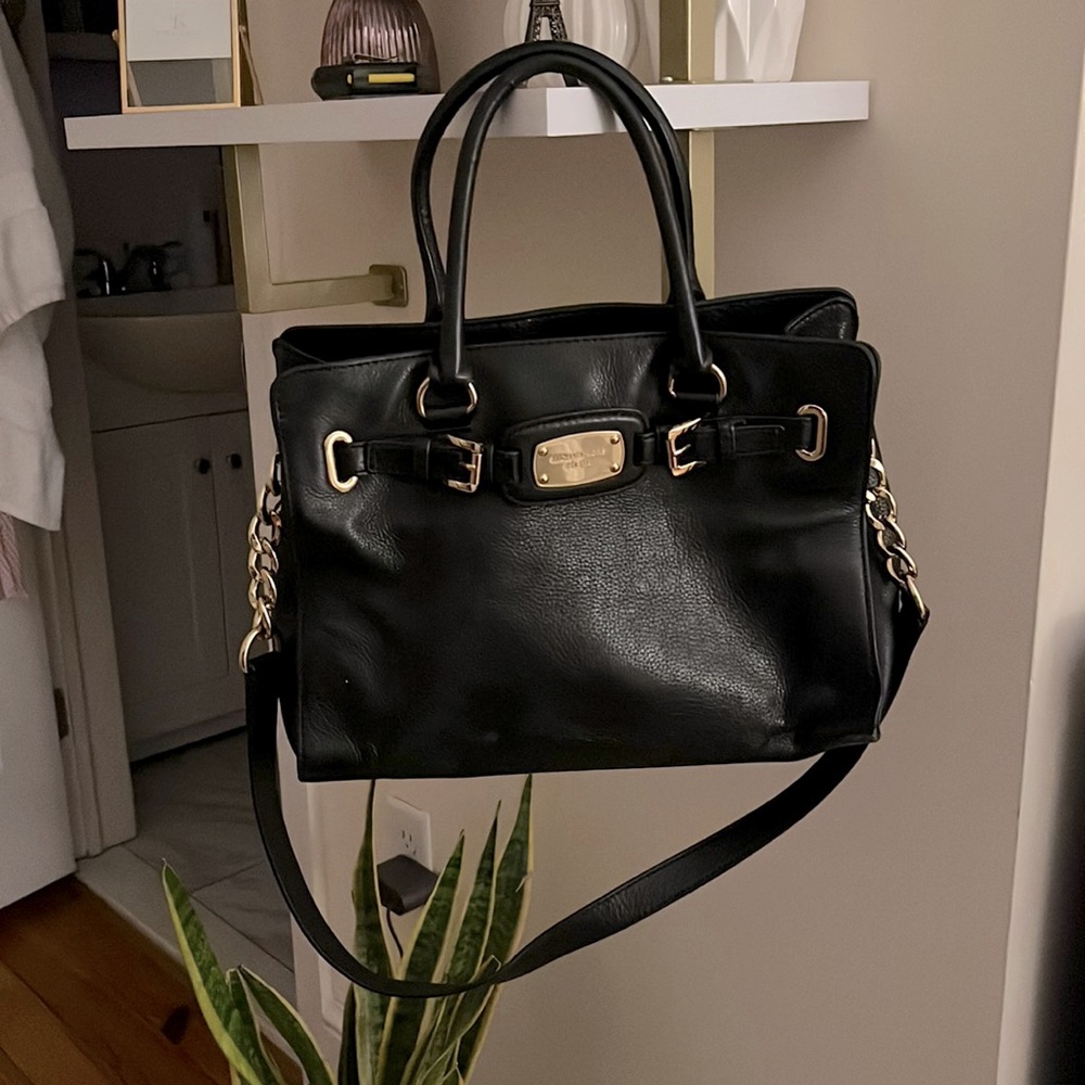 Michael Kors Black Leather Purse